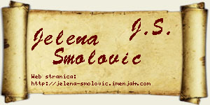 Jelena Smolović vizit kartica